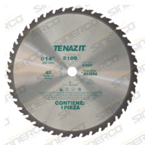Imagen de 2109 SIERRA METALICA P/CORTE MADERA TENAZIT 14"X1"