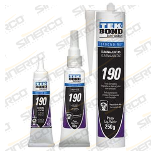 Imagen de SELLADOR DE JUNTAS 190 TEKBOND 15G TUBO APLICADOR ROJO