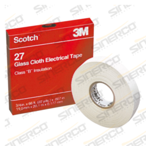 Imagen de SCOTCH 27 CINTA DE FIBRA DE VIDRIO .018 X 20 M