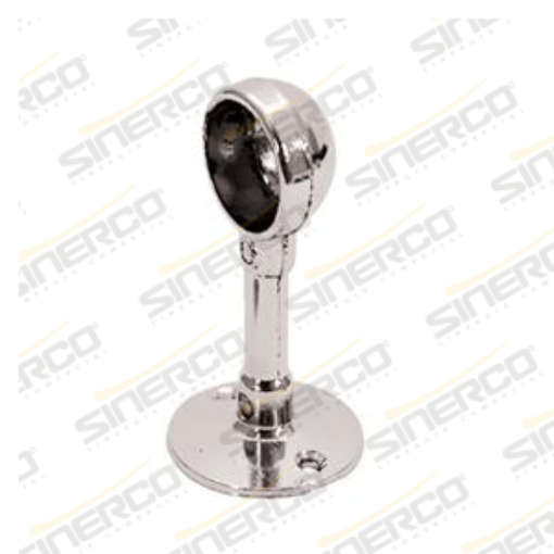 Imagen de SOPORTE CROMADO DE 1" ALTO LATERAL PAQ. C/25 PZAS