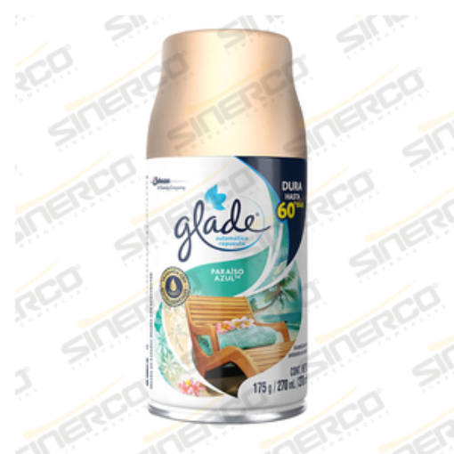 Imagen de GLADE AEROSOL REPUESTO 175G  PARAISO AZUL