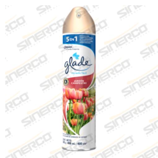 Imagen de GLADE AEROSOL 345G/ 400ML JARDIN CAMPESTRE