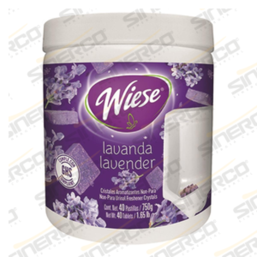 Imagen de WIESE   CRISTALES NON-PDCB WIESE 750 G /1.65 LB BOTE CODIGO DE BARRAS 7501821530231 AROMA LAVANDA COLOR MORADO    