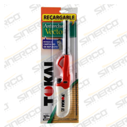 Imagen de ENCENDEDOR ANTORCHA VECTOR RECARGABLE TOKAI
