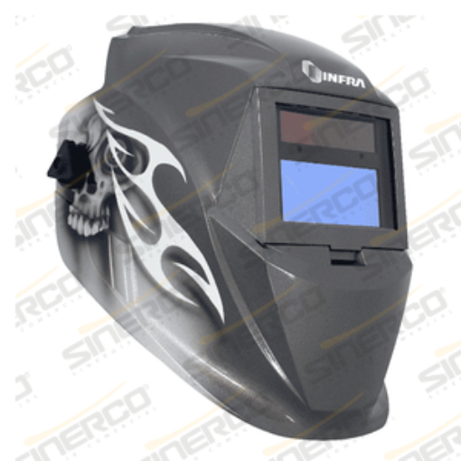 Imagen de CARETA ELECTRONICA ECLIPSE BONS NEGRA C/FLAMA